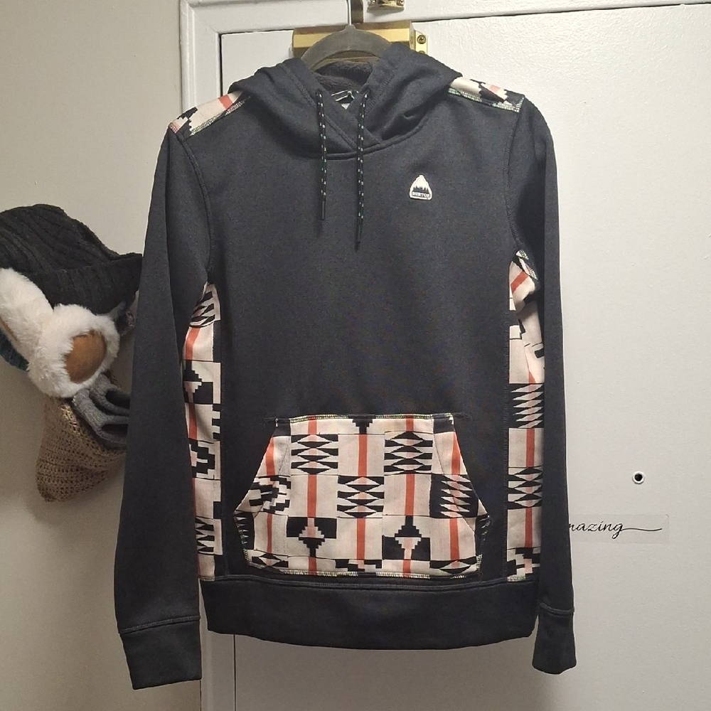 Burton Oak Pullover Hoodie Women's Size S Tech Fleece Heathered